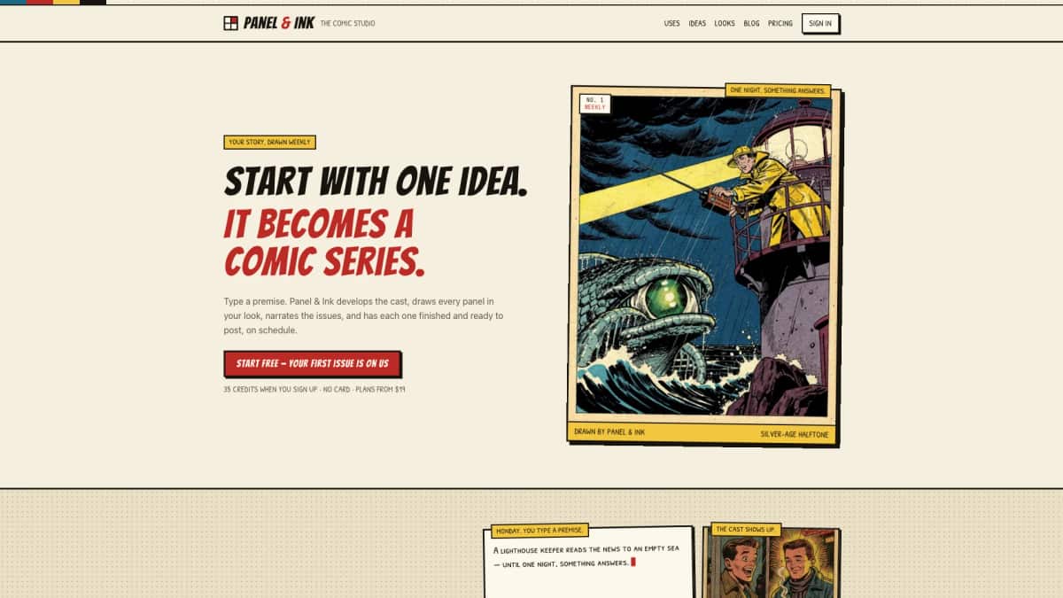 Panel & Ink - Tool preview