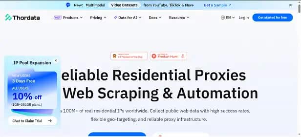 Thordata SERP API - Tool preview
