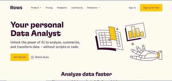 Rows AI - Tool thumbnail