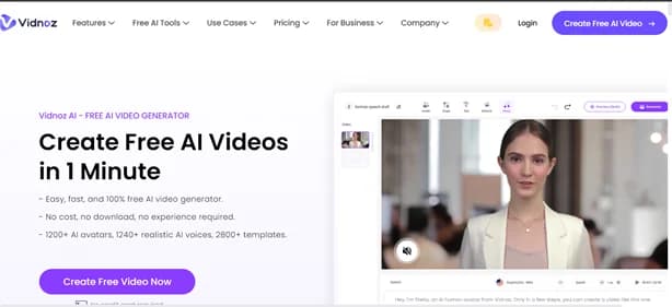 Vidnoz AI - Tool thumbnail
