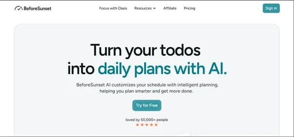 BeforeSunset AI - Tool thumbnail