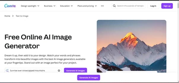 Canva AI thumbnail