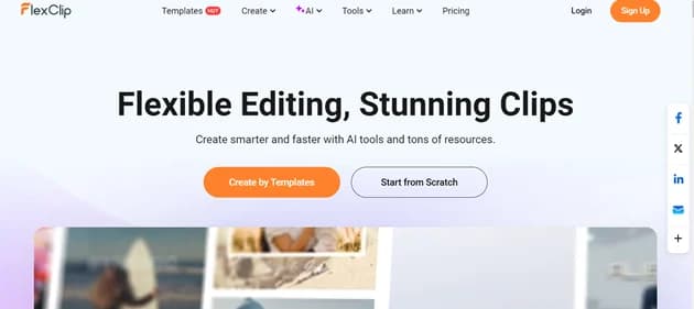 FlexClip AI thumbnail