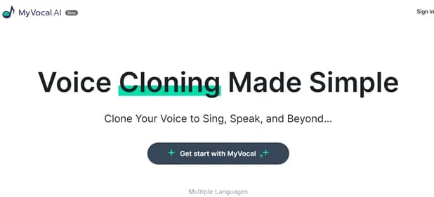 MyVocal AI - Tool thumbnail