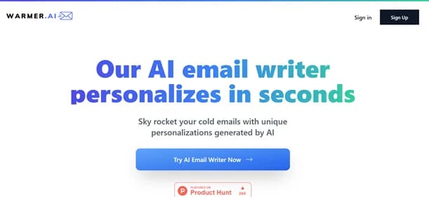 Warmer AI - Tool thumbnail