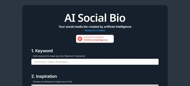AI Social Bio - Tool thumbnail