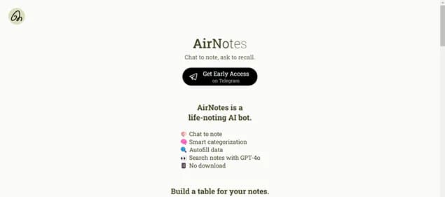Airnotes AI - Tool thumbnail