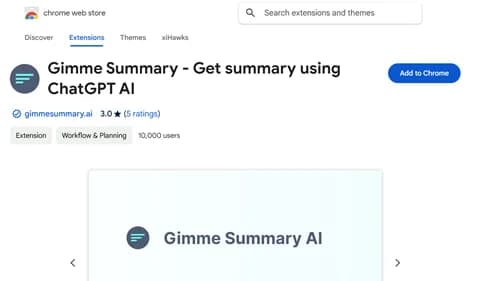 Gimme Summary AI - Tool thumbnail