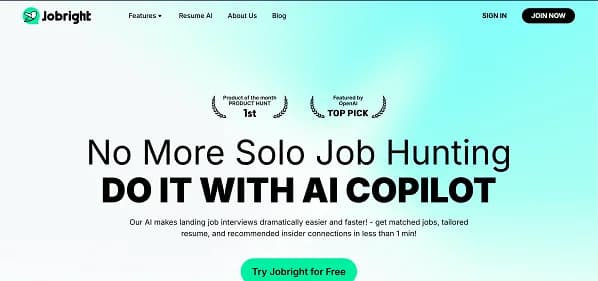 Jobright AI - Tool thumbnail