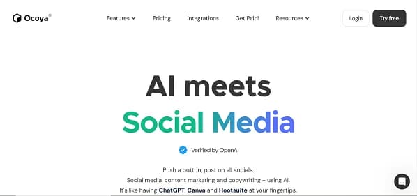 Ocoya AI - Tool thumbnail
