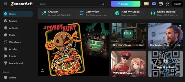 Tensor Art - Tool thumbnail