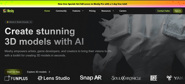 Meshy AI - Tool thumbnail