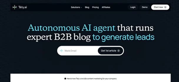Tely AI - Tool preview