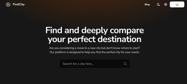 FindCity - Tool preview