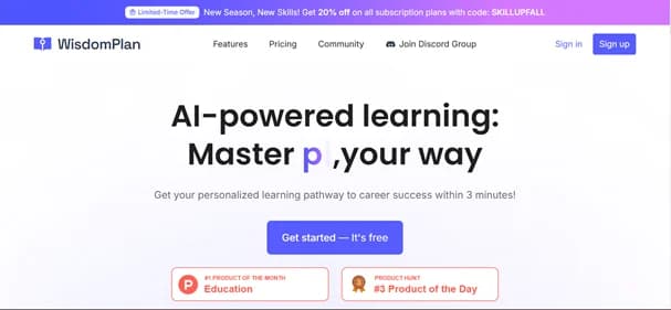 WisdomPlan - Tool thumbnail