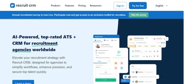 Recruit CRM - Tool preview