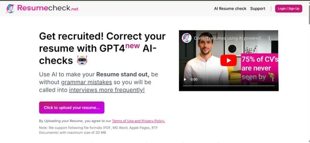 Resume Check - Tool thumbnail