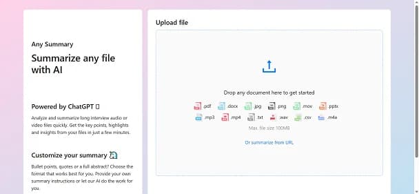 AnySummary - Tool thumbnail