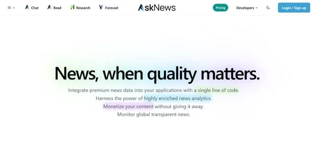 AskNews - Tool thumbnail