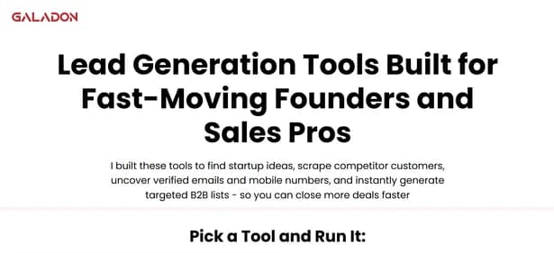 Galadon io - Tool thumbnail