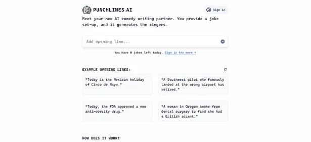 Punchlines AI - Tool thumbnail