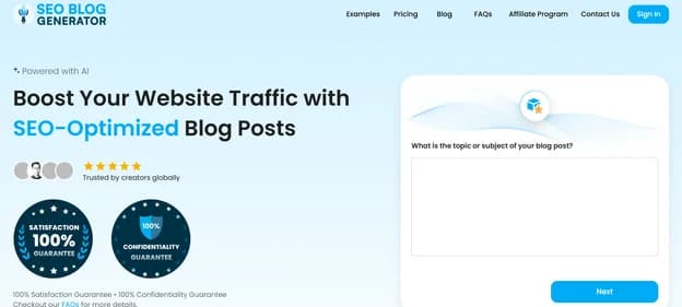 SEO Blog Generator thumbnail
