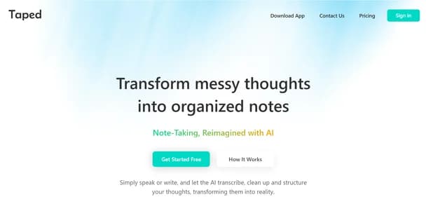 Taped AI thumbnail