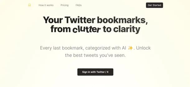 Twitter Bookmarks - Tool thumbnail