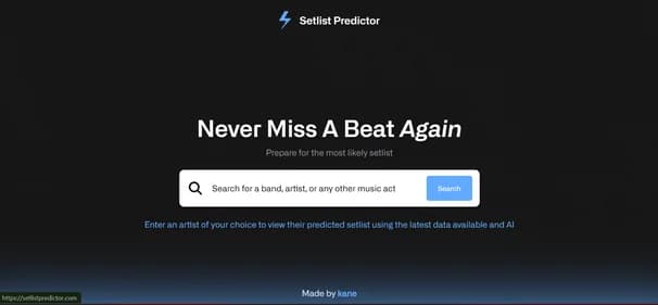 Setlist Predictor thumbnail