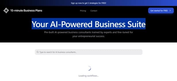 15 Minute Business Plans - Tool thumbnail