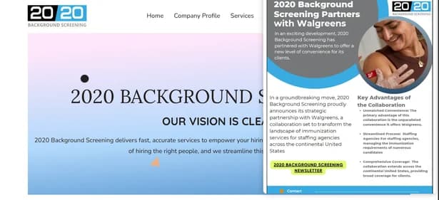2020 Background Screening - Tool thumbnail