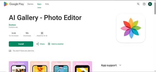 AI Gallery - Photo Editor - Tool thumbnail