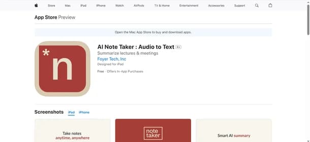 AI Note Taker: Audio to Text - Tool thumbnail