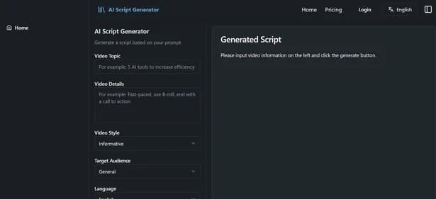 AI Script Generator - Tool thumbnail