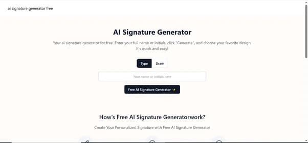 AI Signature Generator - Tool thumbnail