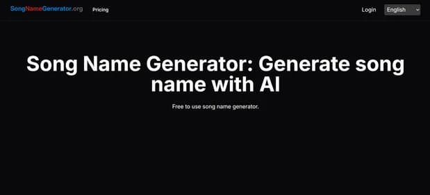 AI Song Name Generator - Tool thumbnail