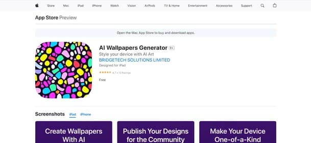 AI Wallpapers Generator - Tool thumbnail