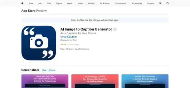 AI Image to Caption Generator - Tool thumbnail