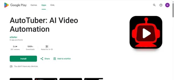 AutoTuber: AI Video Automation - Tool thumbnail