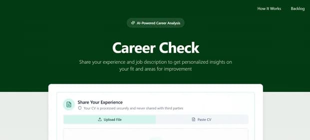 CareerCheck AI - Tool thumbnail