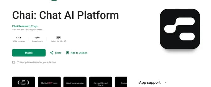 Chai Chat AI - Tool thumbnail