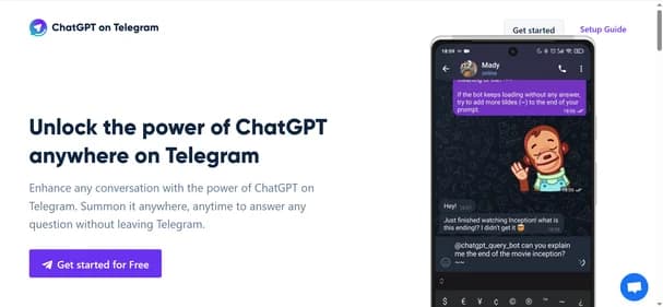 Chat GPT on Telegram thumbnail
