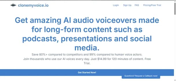 CloneMyVoice.io thumbnail