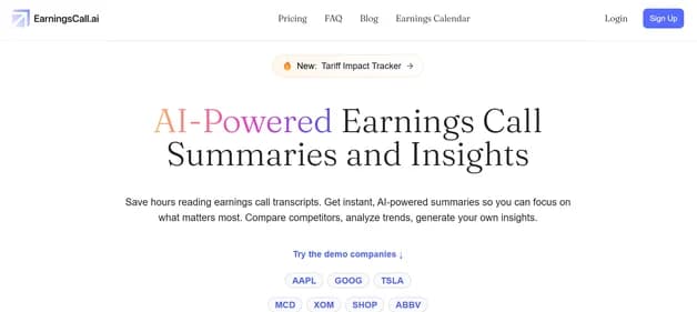 Earningsdigest - Tool thumbnail