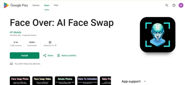 Face Over: AI Face Swap - Tool thumbnail