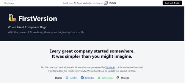 FirstVersion - Tool thumbnail