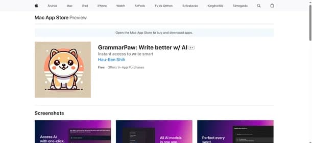 GrammarPaw: Write better w/ AI - Tool thumbnail