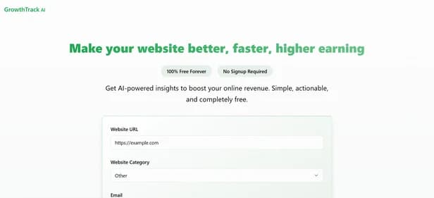 GrowthTrack AI - Tool thumbnail