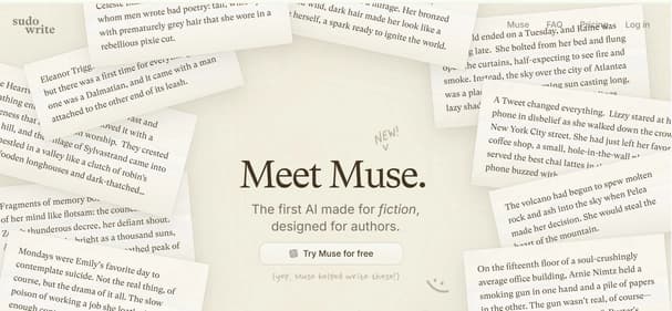 Meet Muse by Sudowrite - Tool thumbnail