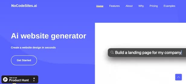 NoCodeSites AI - Tool thumbnail